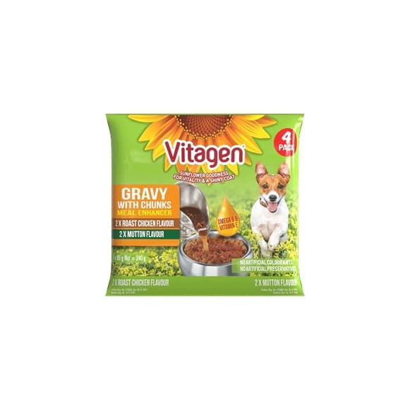 Vitagen Gravy with Chunks - 4 Pack (Chicken/Mutton)