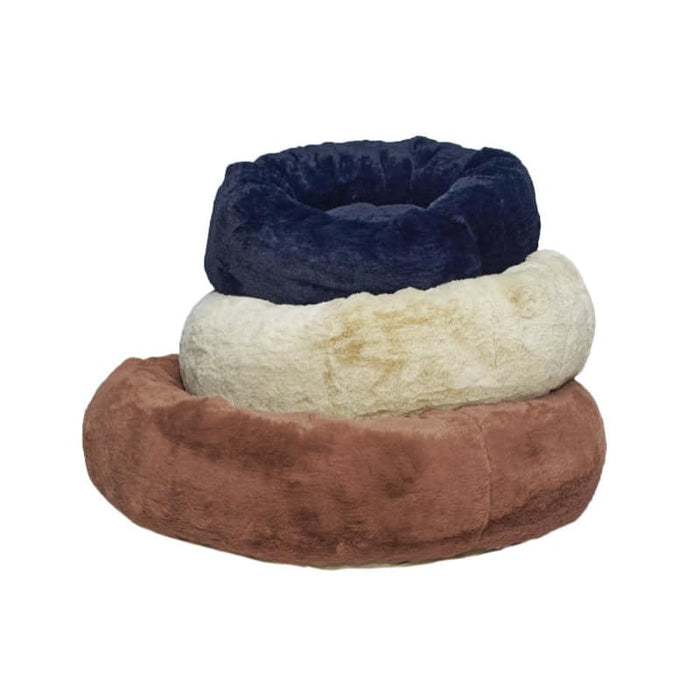 Afripet Faux Fur Donut Pet Bed