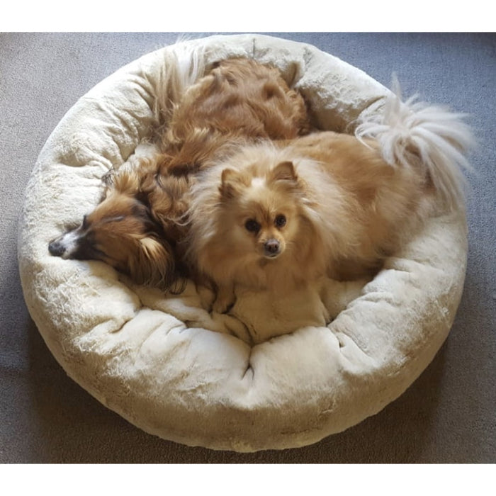 Afripet Faux Fur Donut Pet Bed