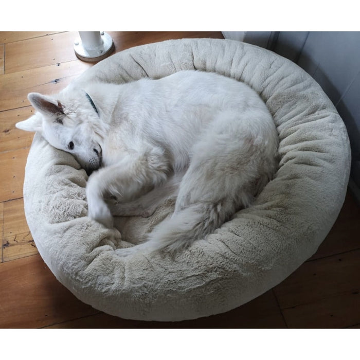 Afripet Faux Fur Donut Pet Bed