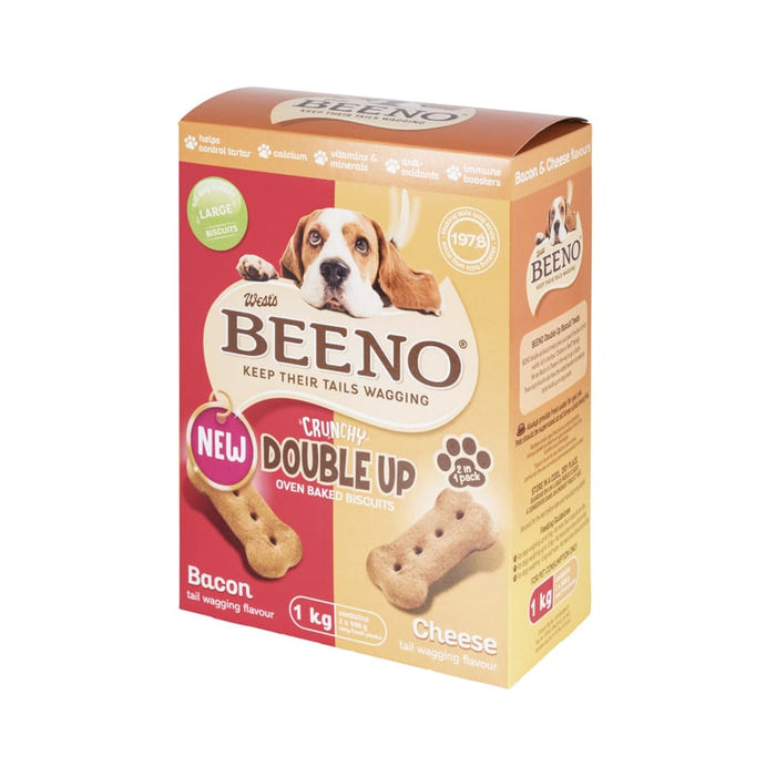Beeno Crunchy Dog Biscuits Double Up 1KG