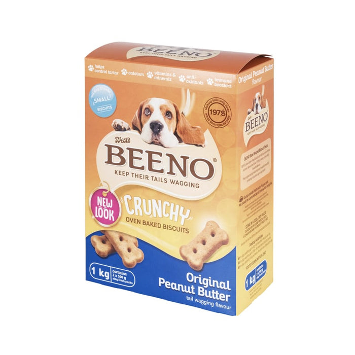 Beeno Crunchy Dog Biscuit Peanut Butter 1KG