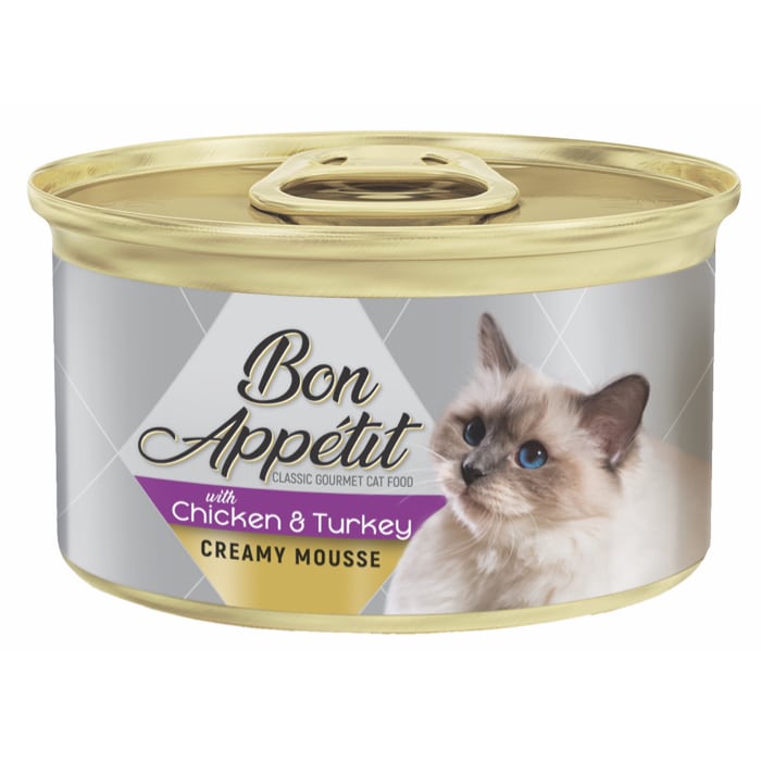 Bon Appetit Creamy Mousse with Chicken & Turkey - 12 Tins