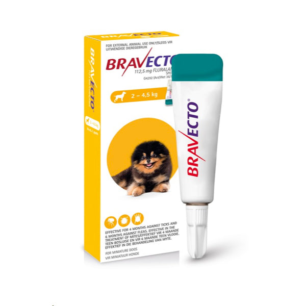 Bravecto Spot On Toy Dog