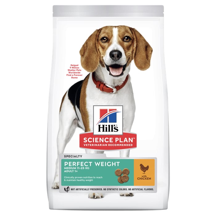 Hill's Science Plan Perfect Weight Medium Adult Dog Food Chicken