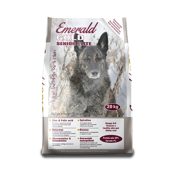 Emerald Gold Senior and Lite Dog Food