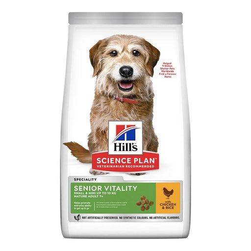 Hill's Science Plan Adult Senior Vitality Small and Mini Dry Dog Food Chicken