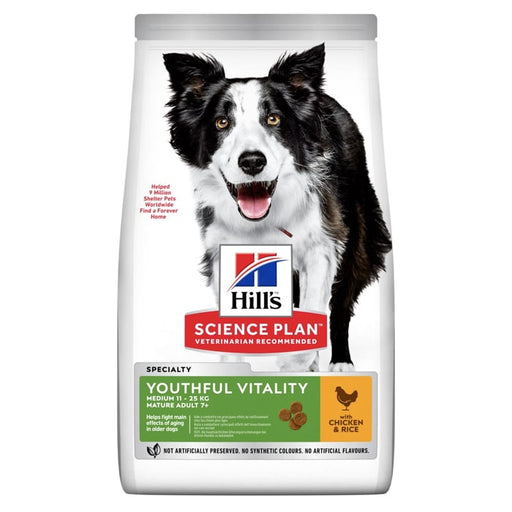 Hill’s Science Plan Adult Senior Vitality Medium Dog Food Chicken