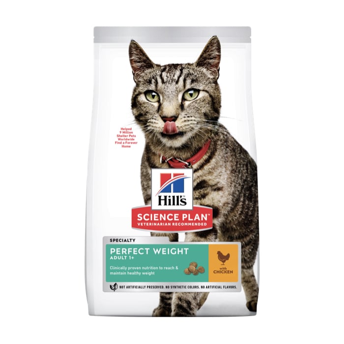 Hill's Science Plan Adult Cat Food Perfect Weight Dry Chicken