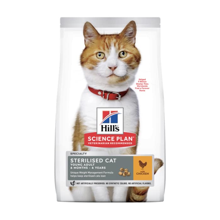 Hill's Science Plan Sterilised Cat Young Adult Chicken