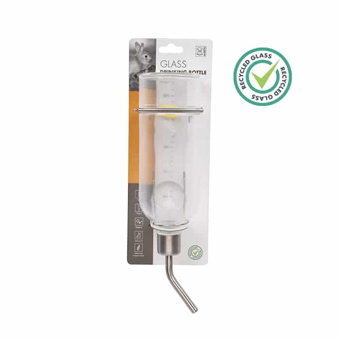 M-Pets Glass Drinking Bottle