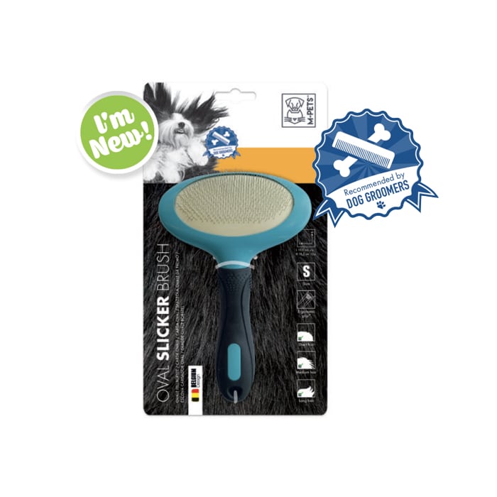 M-Pets Oval Slicker Brush – Small