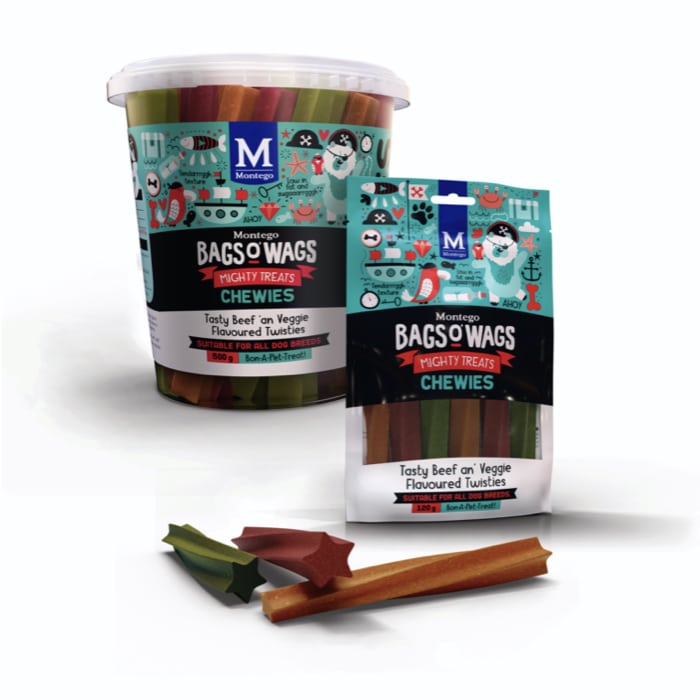 Montego Bags O' Wags Beef & Veg Chewies