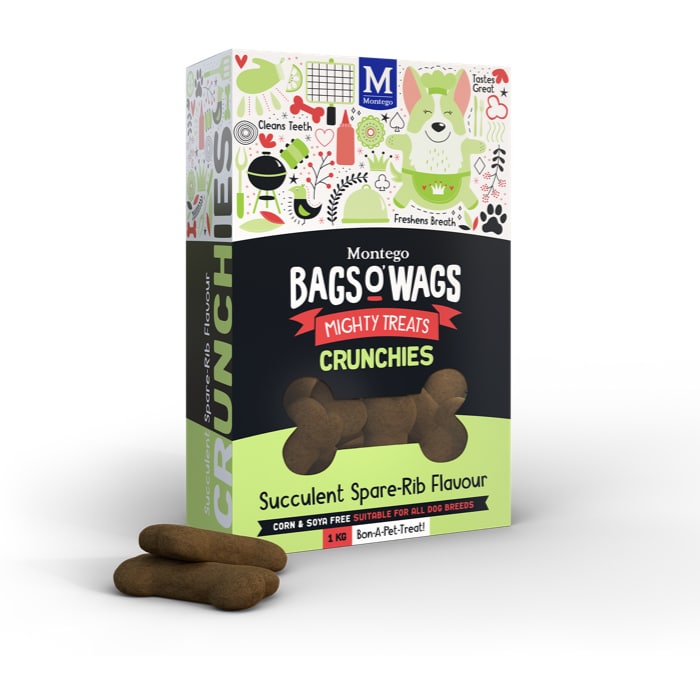 Montego Bags O' Wags Spare-rib Crunchies 1KG