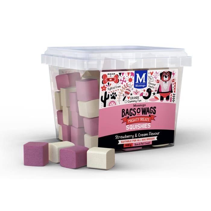 Montego Bags O Wags Strawberry & Cream Squishies 500G