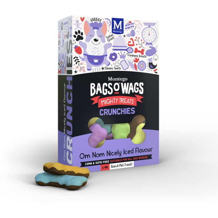 Montego Bags O' Wags Nicely Iced Crunchies 1KG