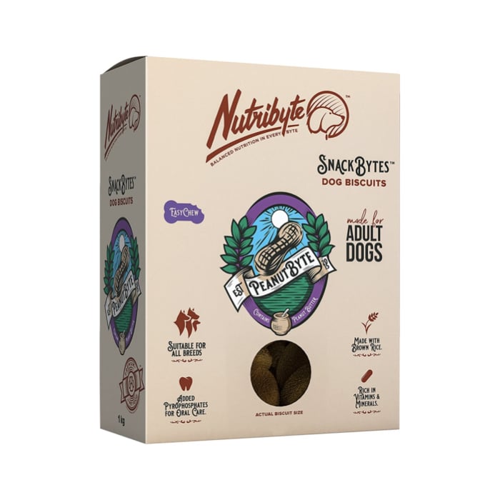 Nutribyte Dog Biscuits PeanutByte Adult