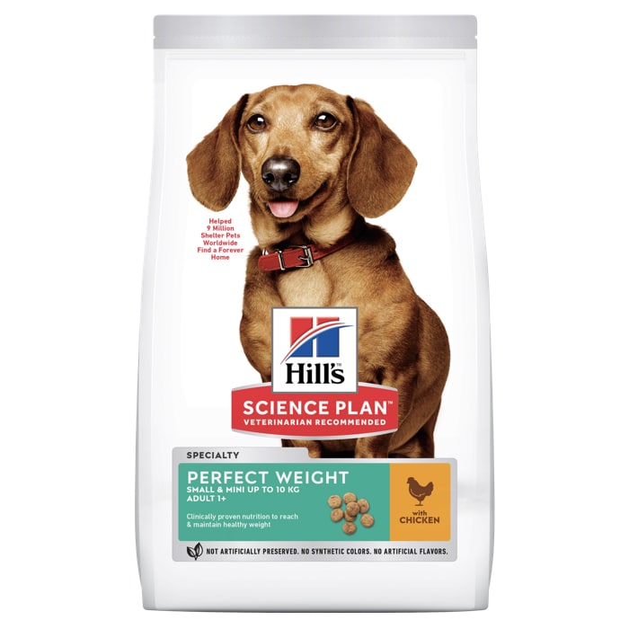Hill's Science Plan Perfect Weight Small and Mini Adult Dog Food Chicken