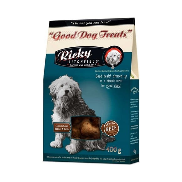 Ricky Litchfield Good Dog Treats Roast Beef 400G