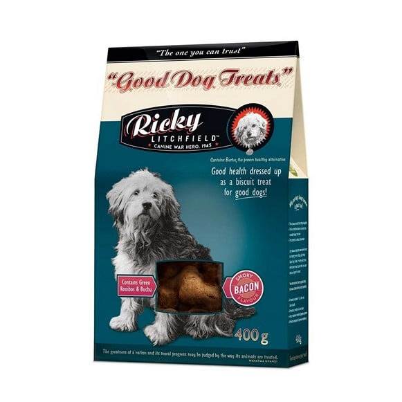 Ricky Litchfield Good Dog Treats Smoky Bacon 400G