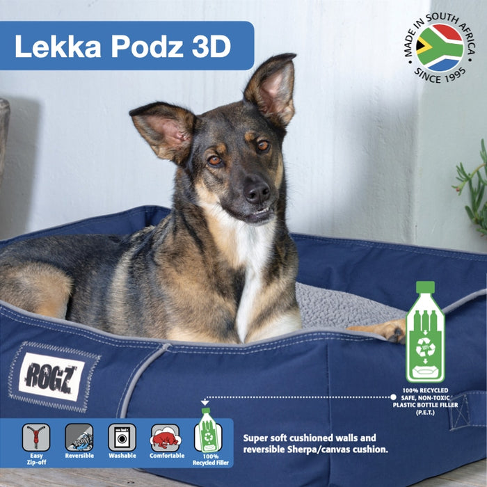 Rogz Lekka Pod 3D Oxford Dog Bed