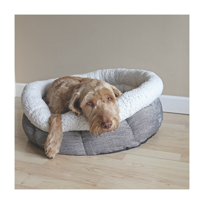 Rosewood Deep Tweed Round Bed Teddy Bear