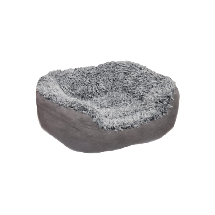 Rosewood Faux Oval Bed Suede Grey