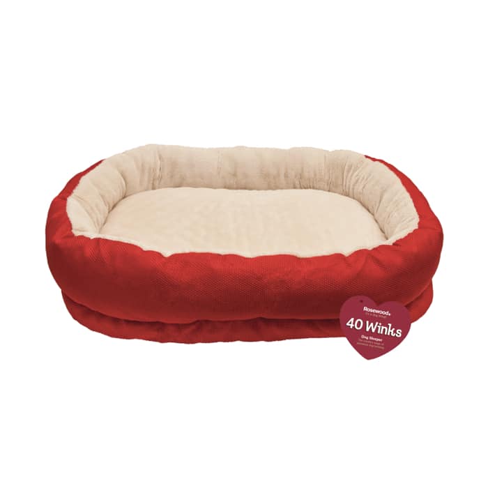 Rosewood Orthopaedic Dog Bed - Red