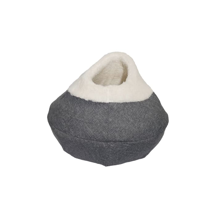 Rosewood Round Cozy Plush Cat Cave
