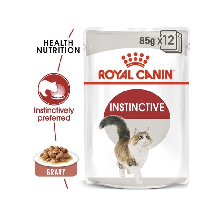 ROYAL CANIN Adult Instinctive in Gravy Wet Cat Food (12 x 85g)