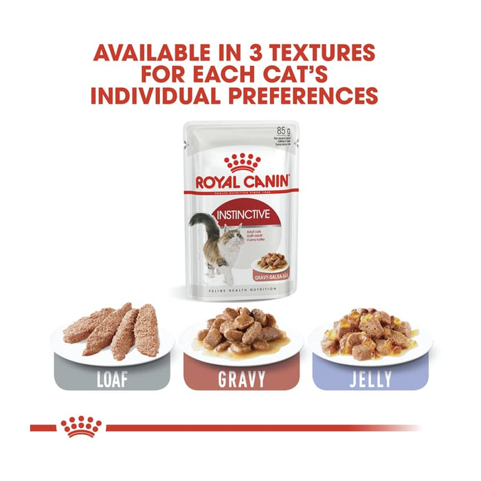 ROYAL CANIN Adult Instinctive in Gravy Wet Cat Food (12 x 85g)