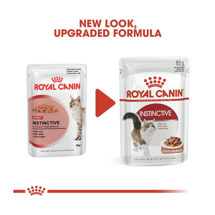 ROYAL CANIN Adult Instinctive in Gravy Wet Cat Food (12 x 85g)
