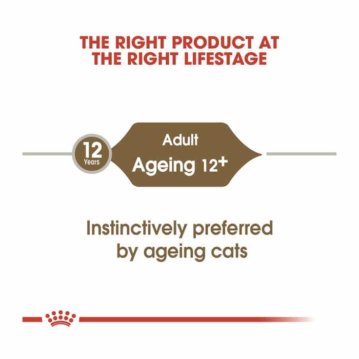 ROYAL CANIN Ageing 12+ Gravy Wet Cat Food (12 x 85g)