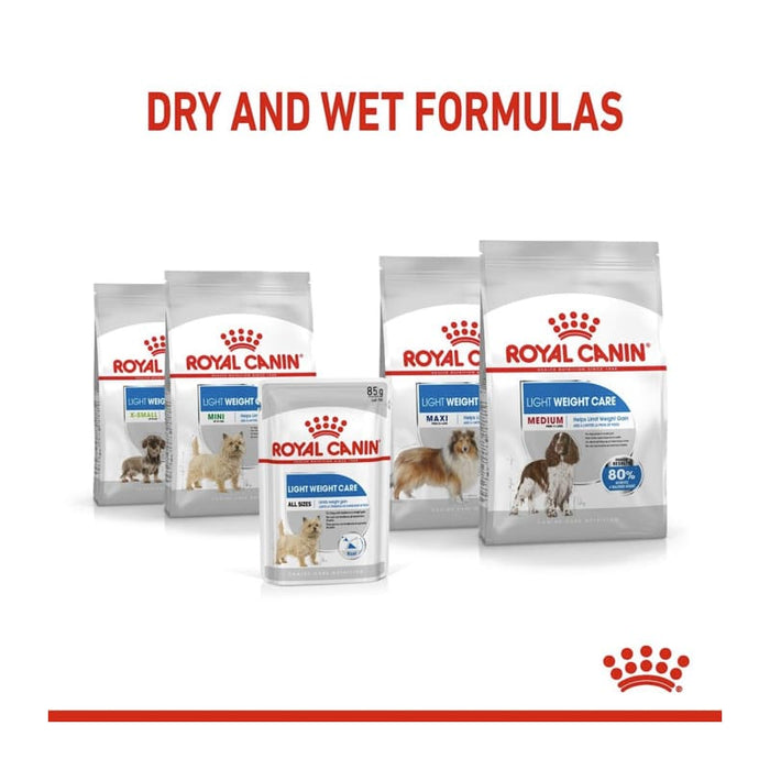 ROYAL CANIN All Breed Light Weight Care Wet Dog Food Loaf (12 x 85g)