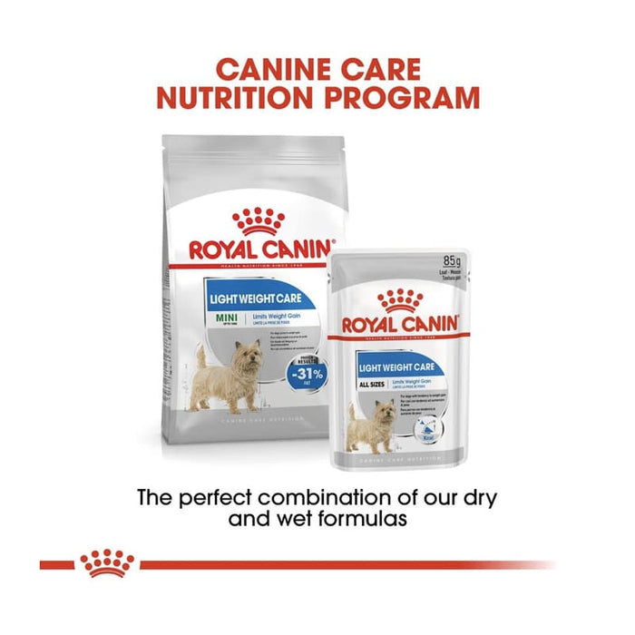ROYAL CANIN All Breed Light Weight Care Wet Dog Food Loaf (12 x 85g)