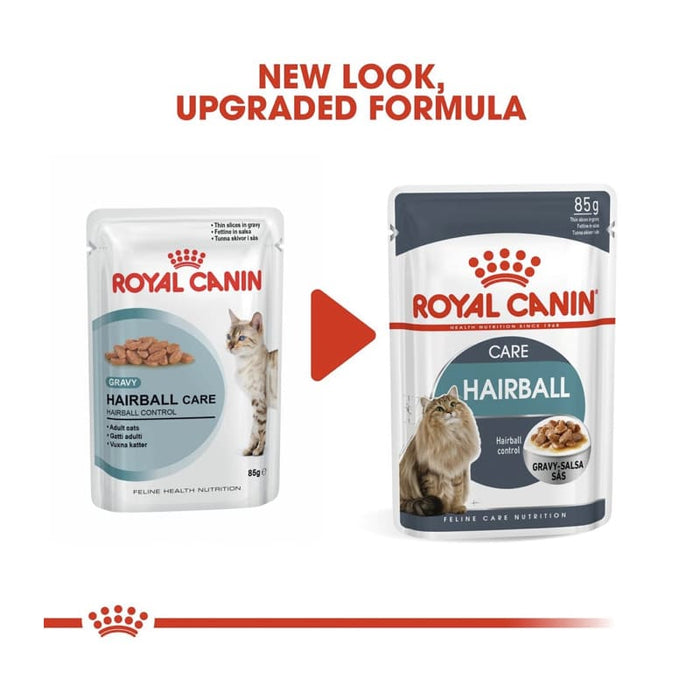 ROYAL CANIN Hairball Care Gravy Adult Wet Cat Food (12 x 85g)