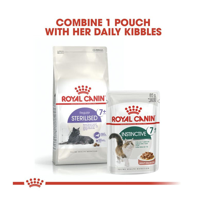 ROYAL CANIN Mature Instinctive 7+ Gravy Wet Cat Food (12 x 85g)