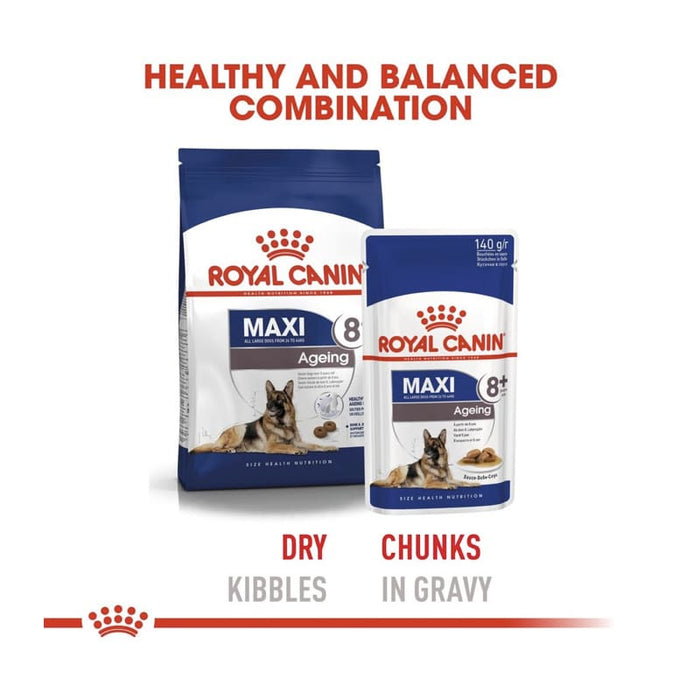 ROYAL CANIN Maxi Ageing 8+ Wet Dog Food (10 x 140g)