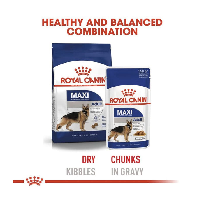 ROYAL CANIN Maxi Adult Wet Dog Food (10 x 140g)