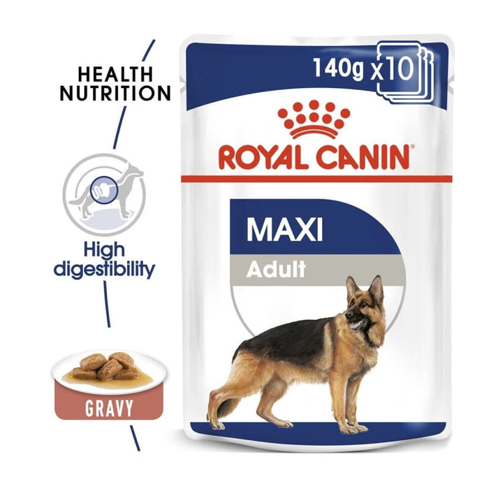 ROYAL CANIN Maxi Adult Wet Dog Food (10 x 140g)