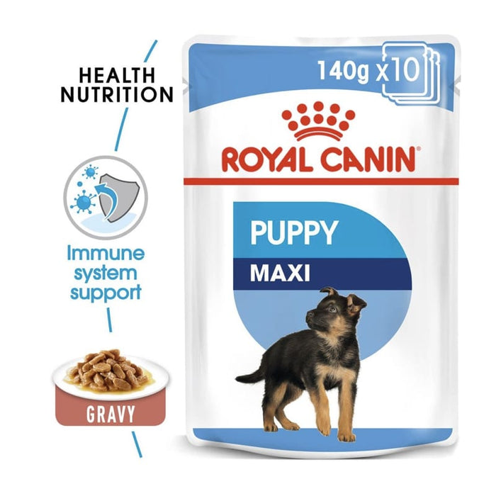ROYAL CANIN Maxi Puppy Wet Dog Food (10 x 140g)