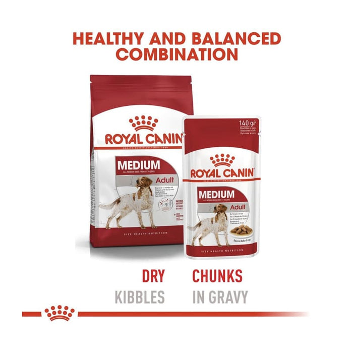 ROYAL CANIN Medium Adult Wet Dog Food (10 x 140g)
