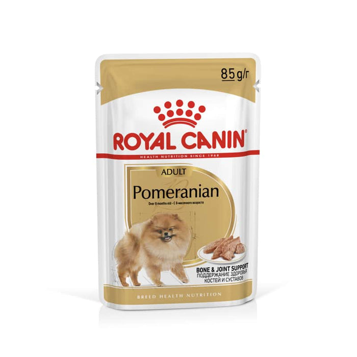 ROYAL CANIN Pomeranian Adult Wet Dog Food Pouch (12 x 85g)