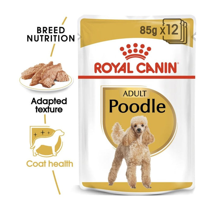 ROYAL CANIN Poodle Adult Wet Dog Food Pouch (12 x 85g)