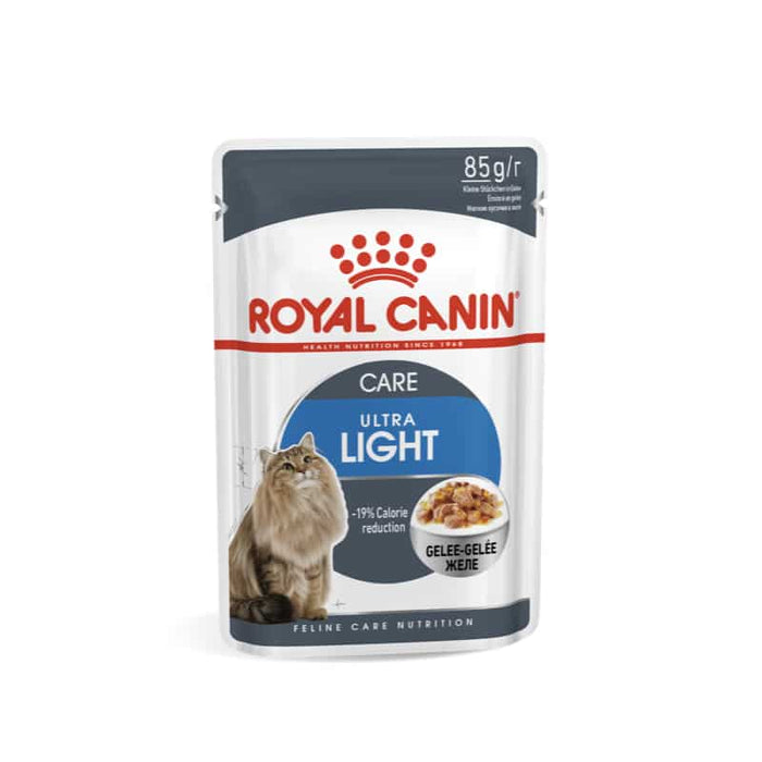 Royal Canin Ultra Light Weight Care Adult Wet Cat Food Pouch (12 x 85g)