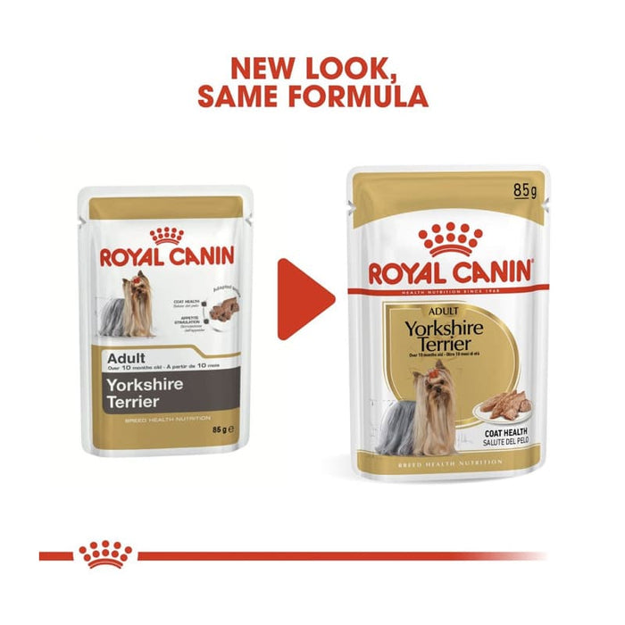 ROYAL CANIN Yorkshire Terrier Adult Wet Dog Food Pouch (12 x 85g)