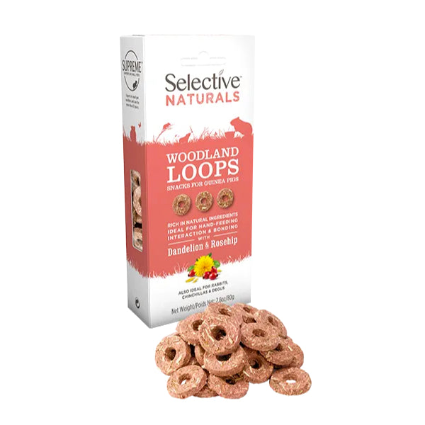 Selective Naturals Woodland Loops Guinea Pig Treat 80G