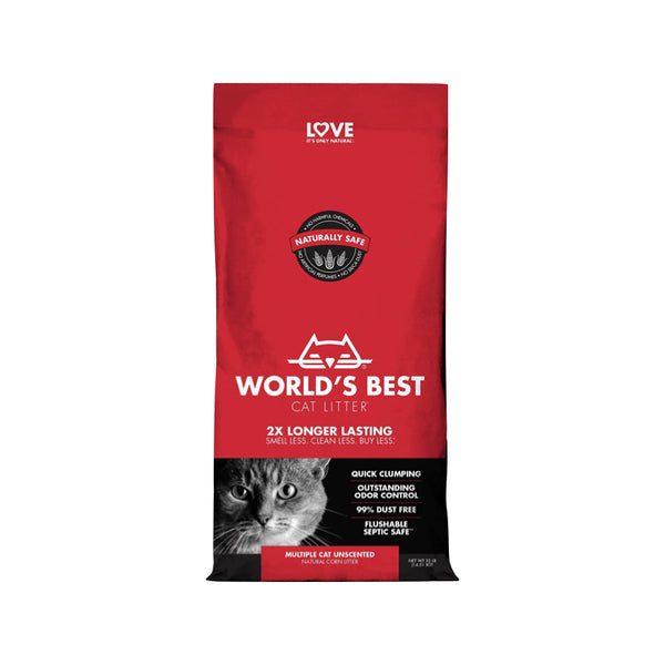 WORLD'S BEST Clumping Cat Litter Multiple Cat Unscented