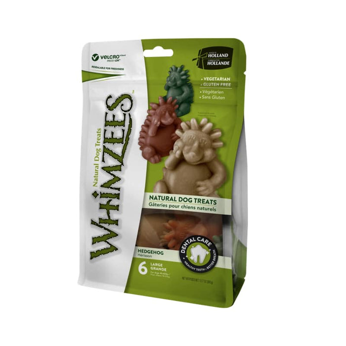 Whimzees Hedgehog Dental Treats for Dogs - Large
