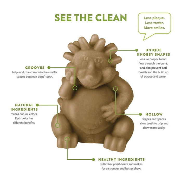 Whimzees Hedgehog Dental Treats for Dogs - Large